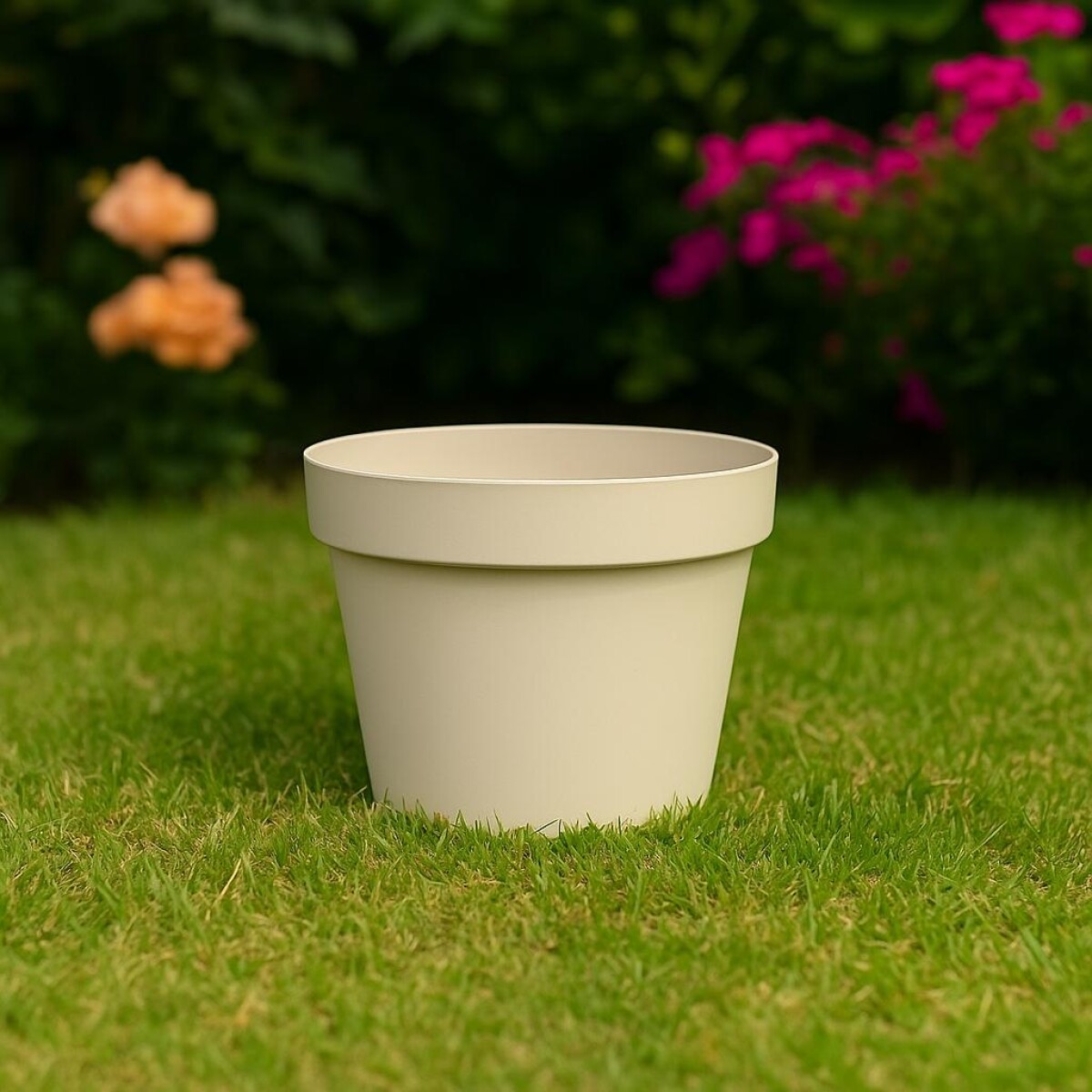 Maceta redonda floratta 7.5Lts beige ref 8501 - GRIS 