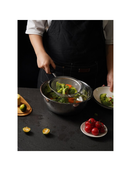 COLADOR D16x34CM NYLON/ACERO INOX. NEGRO COLADOR D16x34CM NYLON/ACERO INOX. NEGRO