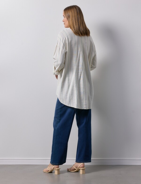 Camisola Lino CRUDO/MULTI