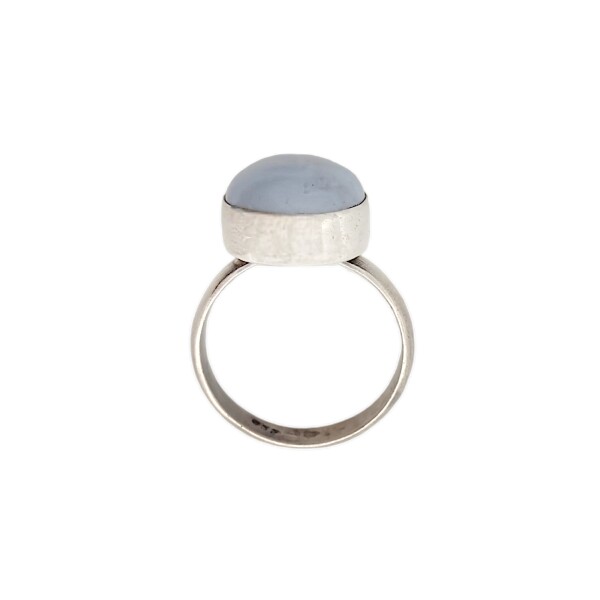 Anillo Oval-Plata 925-Piedra Blue Light Agata-AN3101 conpiedra