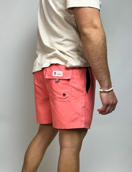 Short de baño liso Aldo Coral