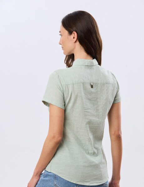 CAMISA DE LINO Menta