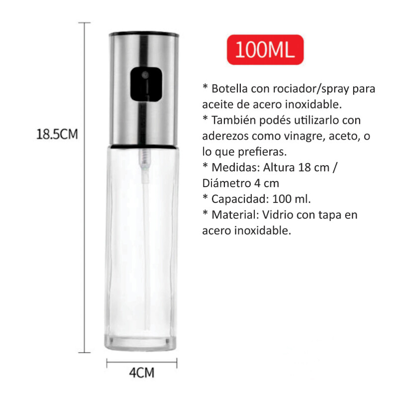 Pulverizador de aceite o vinagre GRIS