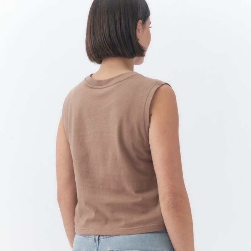 Musculosa Dama Roxy Marron