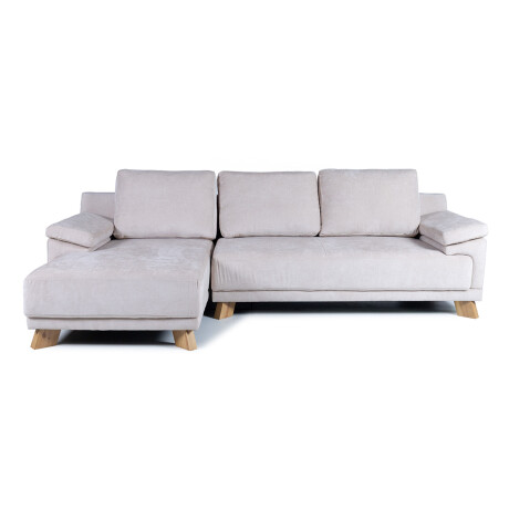 Rinconera Adalia - Tela Microfibra - Chaise izquierdo 12072 (Beige)