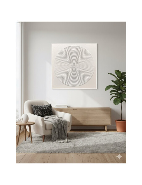 CUADRO CANVAS 80x80cm MARCO PINTURA CIRCULO CUADRO CANVAS 80x80cm MARCO PINTURA CIRCULO