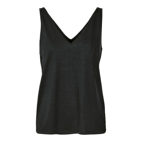 VMJOY LINNEN SL V-NECK TANK TOP GA JRS BLACK
