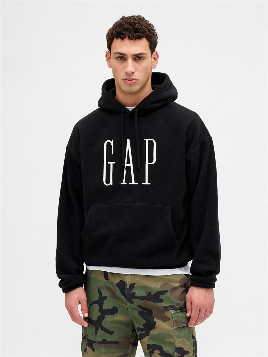 Canguro Polar Logo Gap Hombre - Black 
