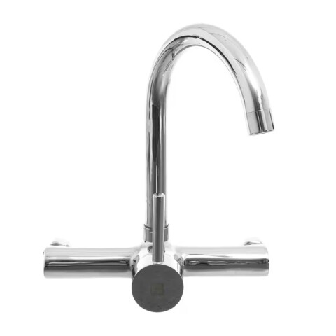 Grifería de cocina Monocomando de pared Palito cromado Grifería De Cocina Monocomando De Pared Palito Cromado