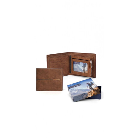 Billetera Van Gogh Marron Claro C/ Guarda Marron