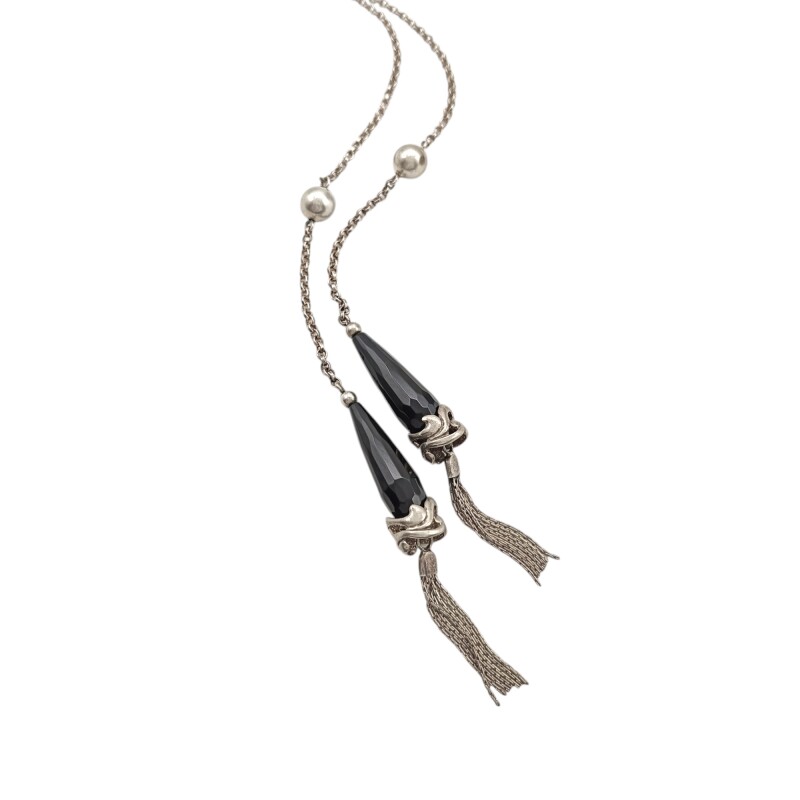 Conjunto colgante corbatero- Plata 925 - Piedra Ónix - CJ3118 Conpiedra