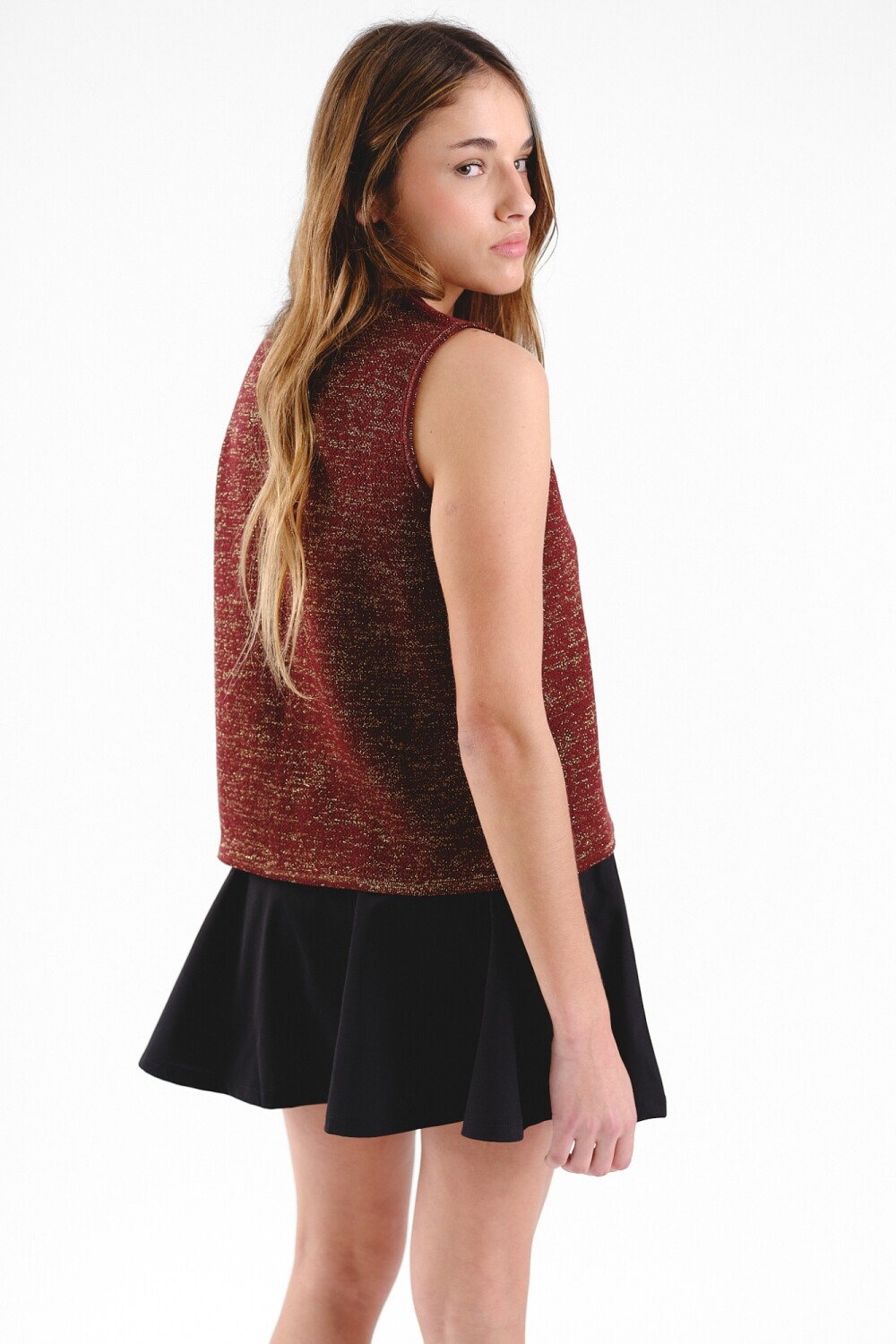 Top reversible Truco Rojo