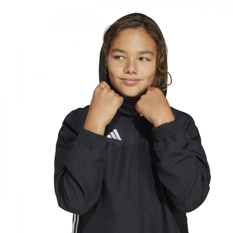 Campera ADIDAS TIRO ES W HOODY de - JD0629 Negro-blanco