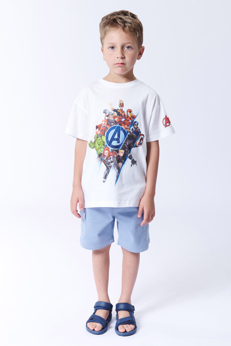 Remera estampada Avengers Blanca