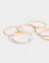 Pulseras Rígidas Sets De metal Set De Pulseras De Metal - Dorado