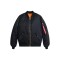 Campera Bomber MA-1de dama Alpha Negro