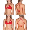 Malla Parte Superior De Entrenamiento Para Mujer Bikini Arena Solid Rojo