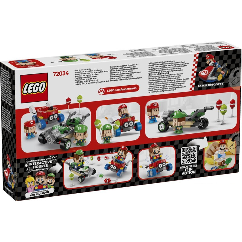 LEGO Super Mario 72034 Mario Kart Bebé Mario vs. Bebé Luigi LEGO Super Mario 72034 Mario Kart Bebé Mario vs. Bebé Luigi