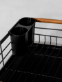 Organización Y Limpieza Escurridor De Platos Un Nivel 8 Negro
