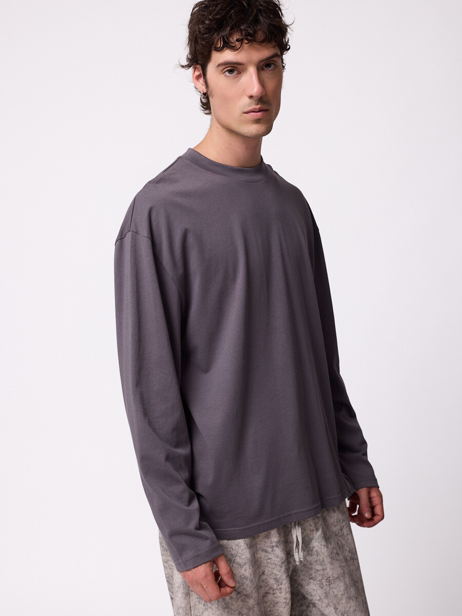 T-SHIRT M/L BRISOL DIXIE Gris Oscuro