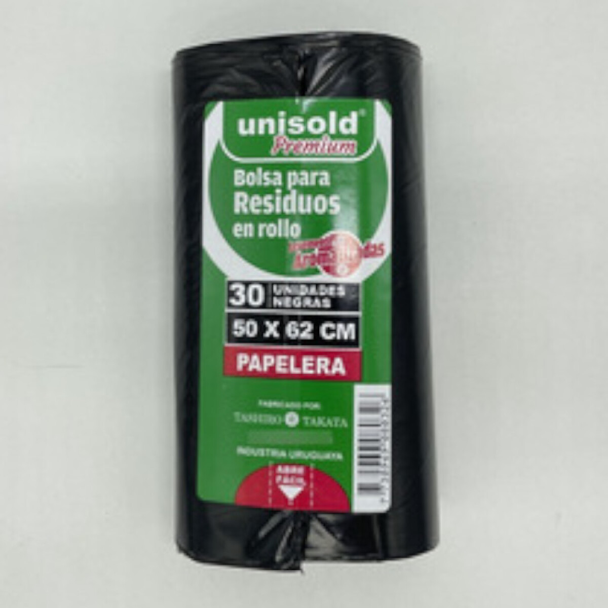 BOLSAS PARA RESIDUOS UNISOL EN ROLLO 50X62 CM. NEGRA 