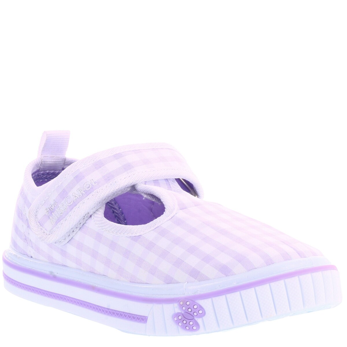 Guillerminas de Niña MINI Miss Carol MUM con tela a cuadros - Lila 