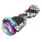 Skate Patineta Eléctrica 6.5" Con Música + Luces Led NEGRO