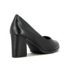 Comfortflex Zapato Taco Alto Cuadrado Con Texturta Negro