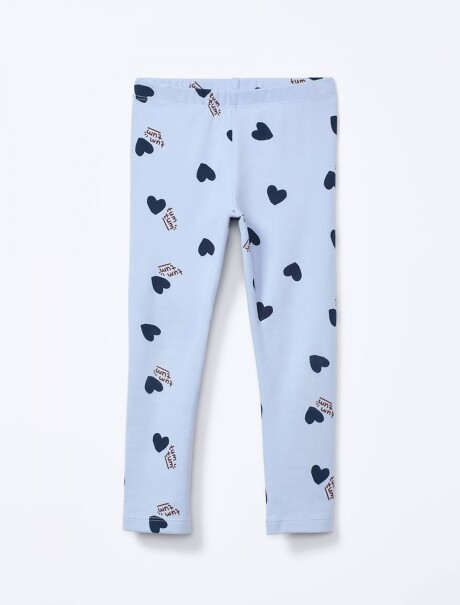 CALZA INFANTIL ESTAMPADA AZUL