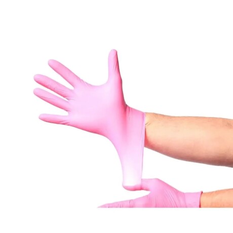Caja de 100 Guantes de Examinación Nitrilo 1.5 Aql ROSA