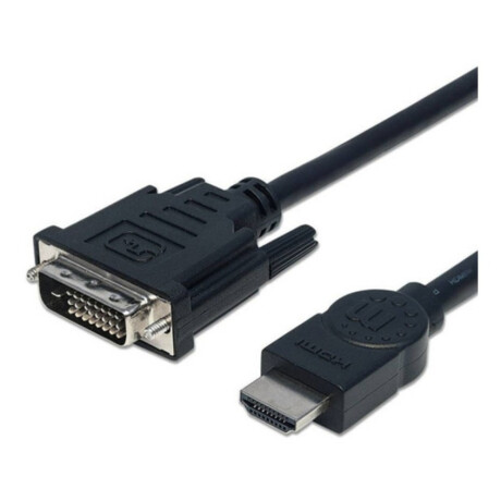 Cable Hdmi A Dvi-d 24+1 Macho/macho 1,8 Mts Manhattan Cable Hdmi A Dvi-d 24+1 Macho/macho 1,8 Mts Manhattan