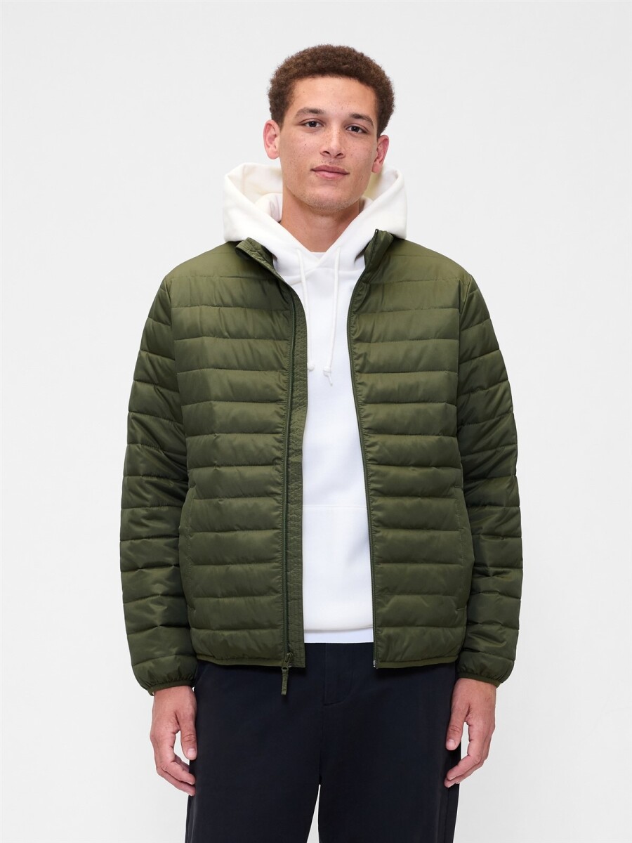Campera Puffer Hombre - Army Jacket Green 