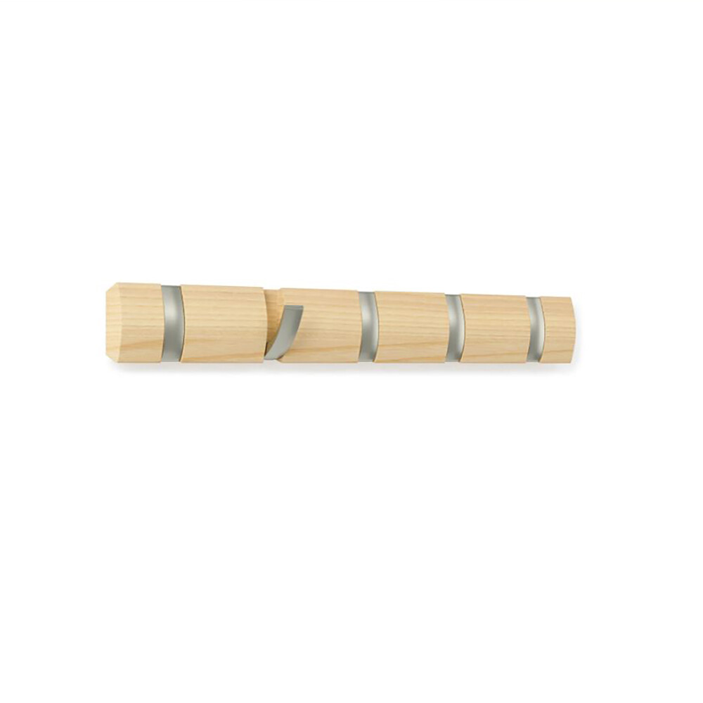 PERCHERO MADERA NATURAL-BEIGE UMBRA FLIP 5