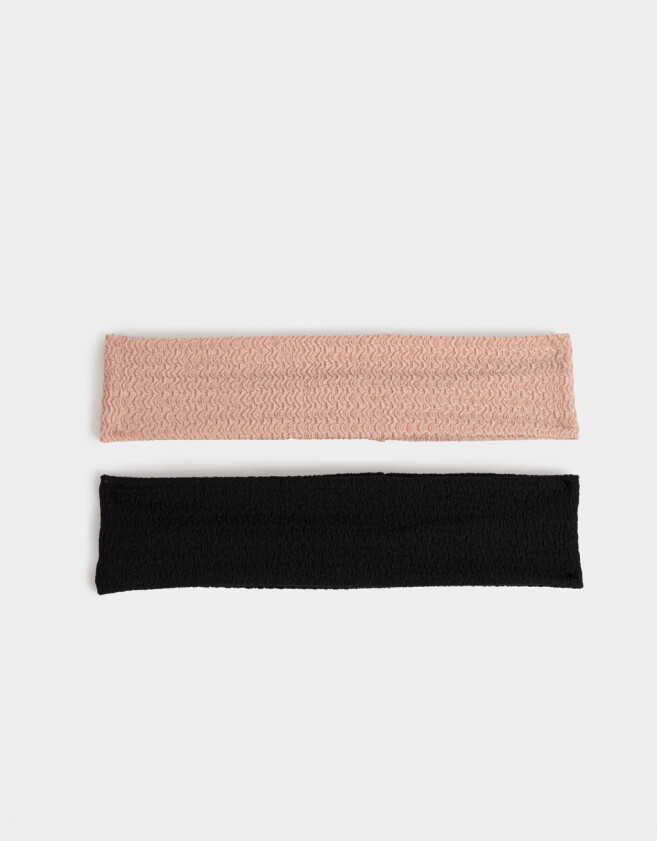 Vinchas Sets Set por 2 Set De Vinchas Texturadas - Combinacion Bicolor