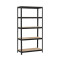 Estanteria Metalica con Estantes en MDF Estantería Metálica Con Estantes en MDF 180x90x40 cm Negra