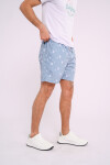 Short de baño estampado Celeste