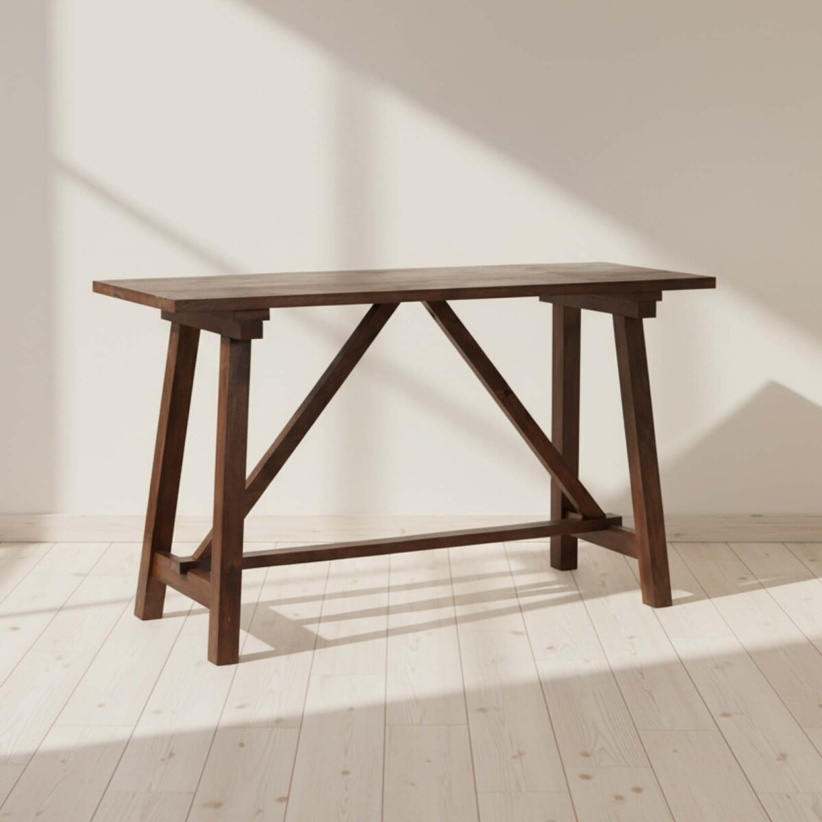 CONSOLA/MESA DE ARRIME LIVING - MADERA-DE-MANGO MARRON FARM CASTAÑO 