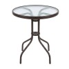 JGO DE MESA RED VIDRIO P/JARDIN MARRON 3PZAS Unica