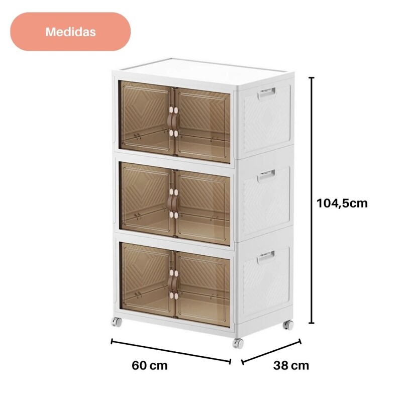 Armario Modular Plegable Con Ruedas Multiuso Apilable 240852 Armario Modular Plegable Con Ruedas Multiuso Apilable 240852