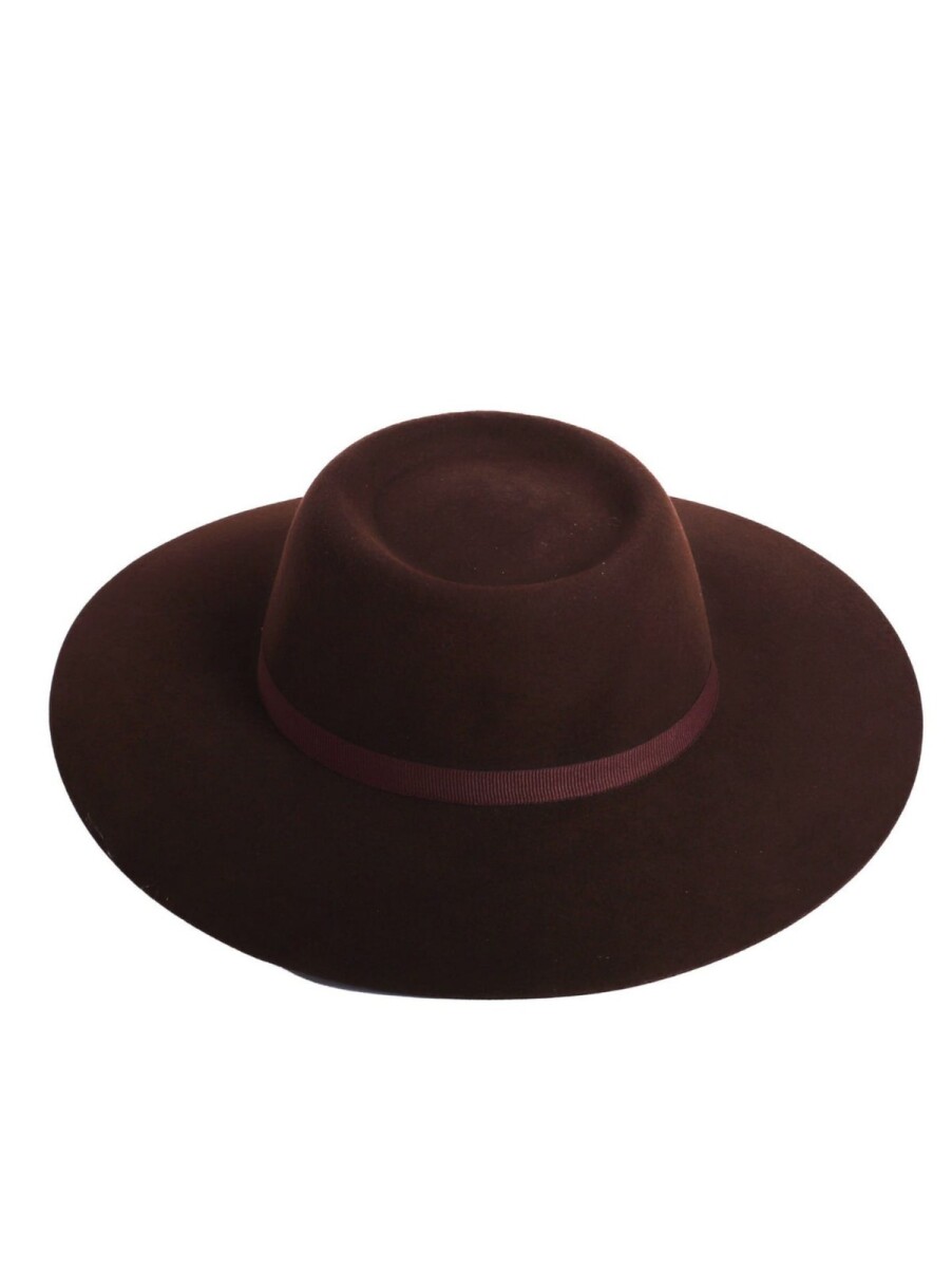 Sombrero Nutria Campero Copa Alta - Marron 