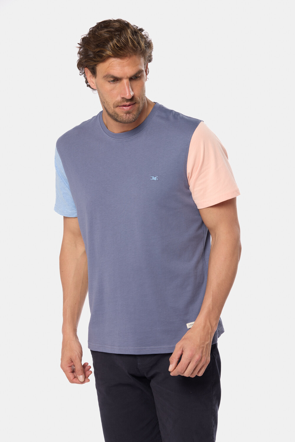 REMERA LISA COMBINADA Lila