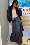 Winter Wave Skirt Gris
