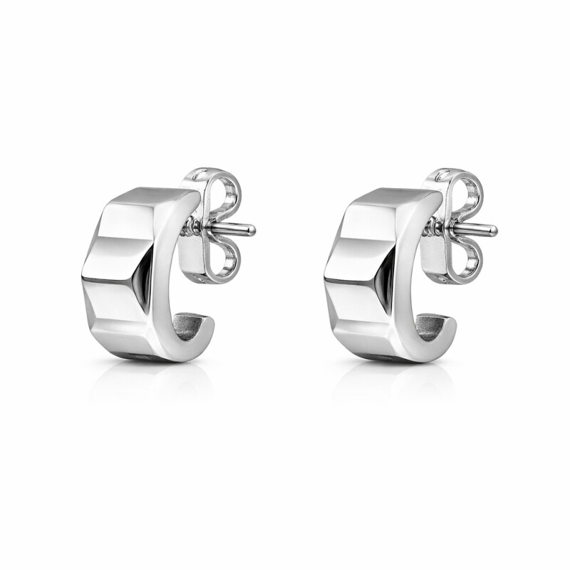 Caravanas Aro Geometrico- Plata 925 - CA4218 sinpiedra