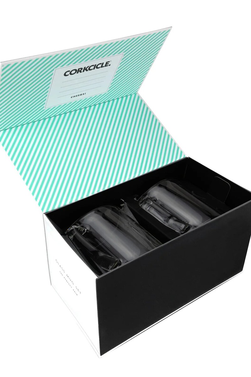 CORKCICLE DOUBLE PACK GLASS MUGS CORKCICLE DOUBLE PACK GLASS MUGS