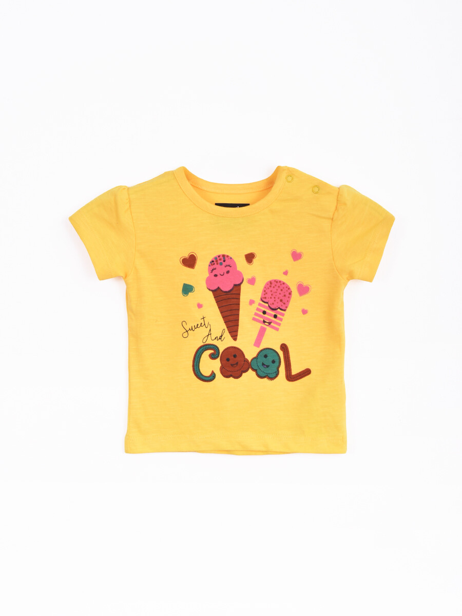 REMERA POLONIA - AMARILLO 