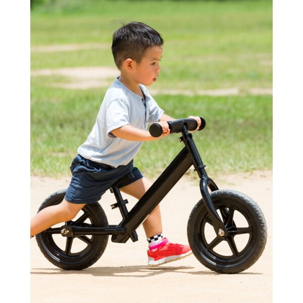 Pack X2 Bicicleta Niños Metálica Sin Pedal P/ Niños Chivita Color Variante Negro