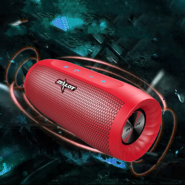 Parlante Zealot Bluetooth S16 ROJO