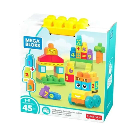 Set X 45 Bloques Para Armar De Ómnibus Fisher Price