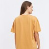 Remera Dama M/C Alg.C/Estam.Oversize N+ Tabaco