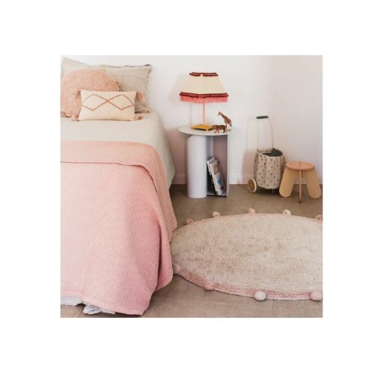 Alfombra Lavable Bubbly - Nude Y Rosa - Lorena Canals 
